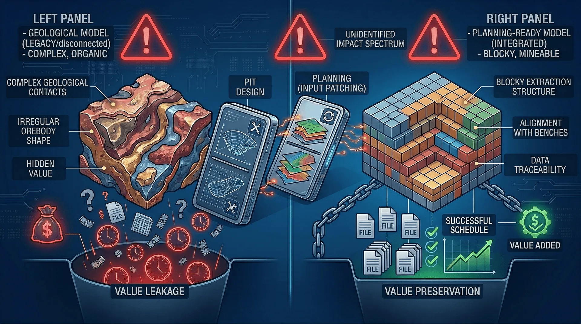 Domino effect: how a single geology update cascades into time and value leakage across the entire planning chain