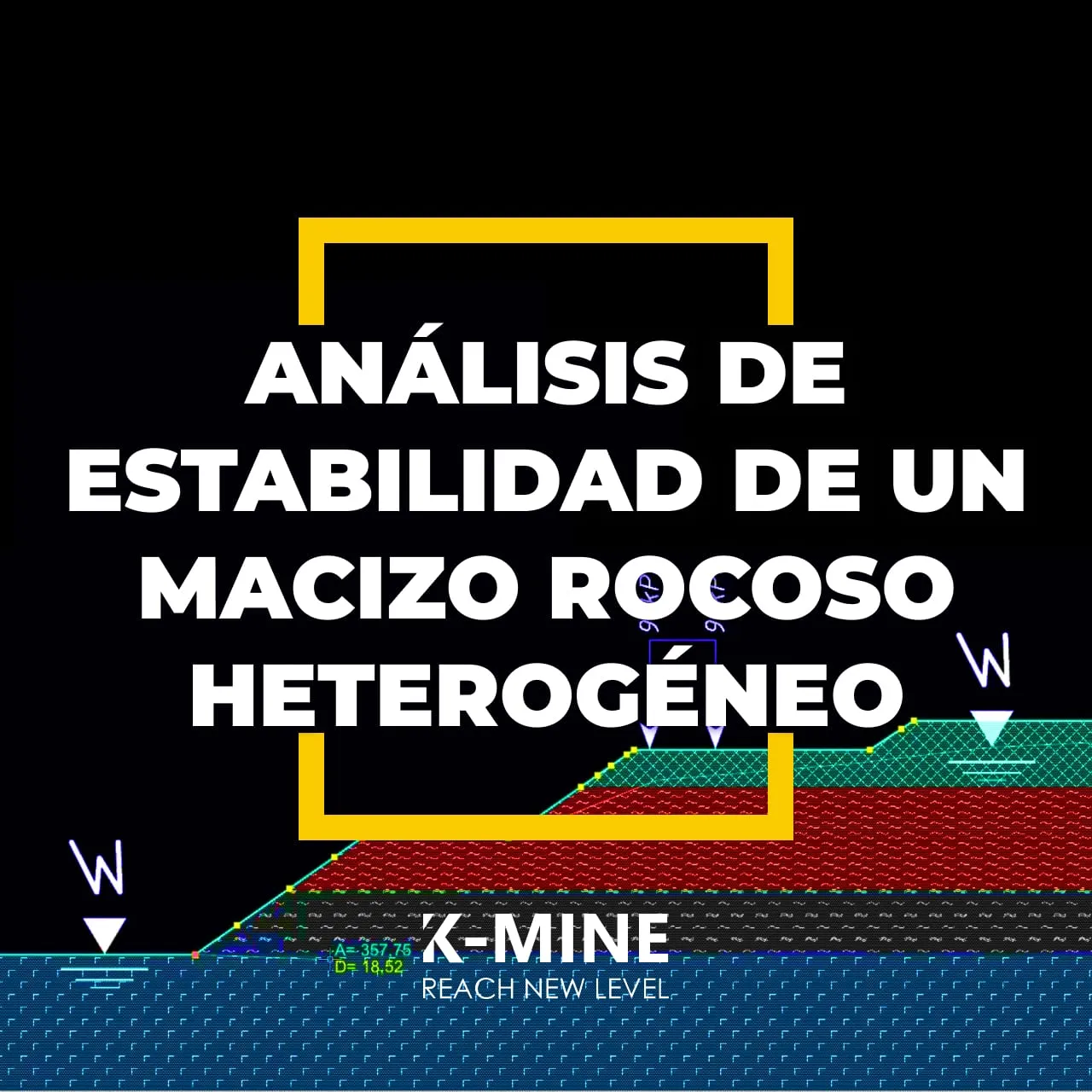 Análisis de estabilidad de un macizo rocoso heterogéneo en K-MINE