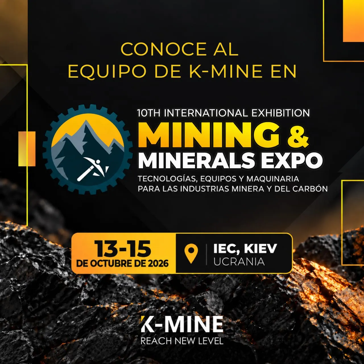 K-MINE en Mining & Minerals Expo 2026 | Nos vemos en Kyiv