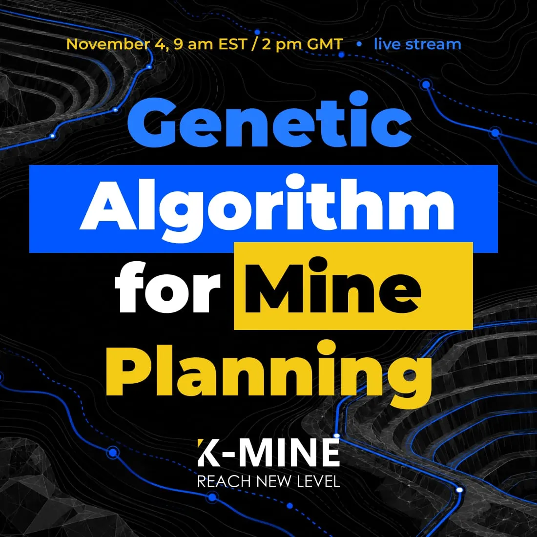 Discover genetic algorithms for mine planning in K-MINE. Join online training on open-pit optimization, long-term scheduling, and detailed weekly plans.