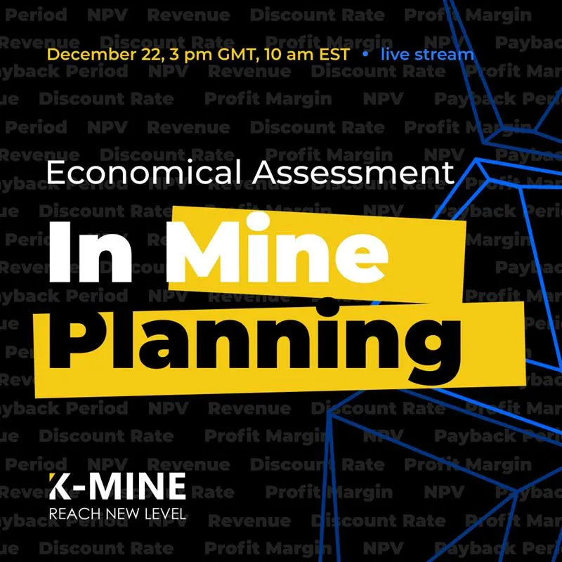 Webinar: Economical Assessments in Mine Planning with K-MINE