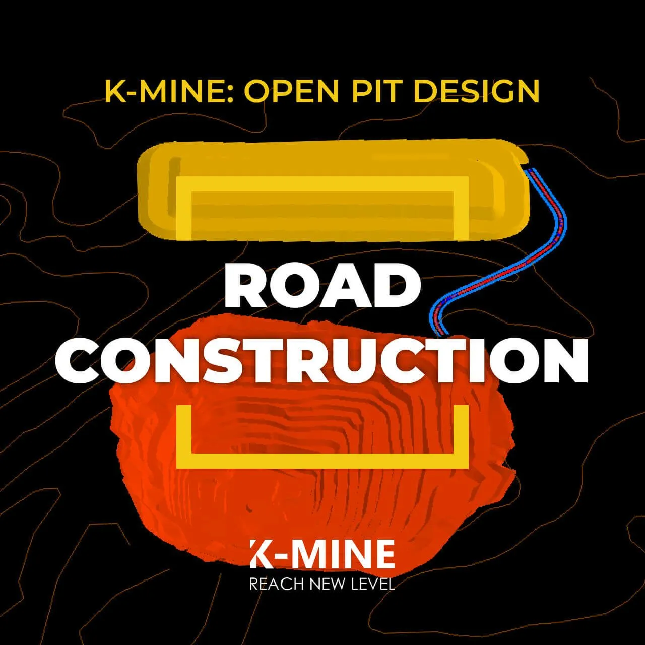 Constructing Roads in Open Pit Mining with K-MINE: A Step-by-Step Tutorial