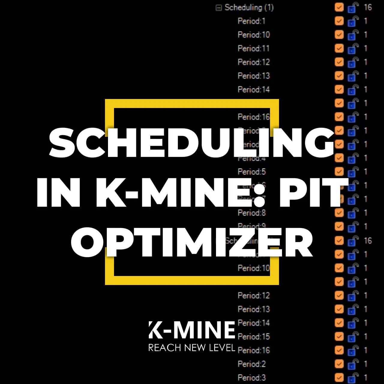 Scheduling in K-MINE: Pit Optimizer