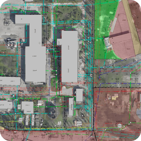 Infrastructure management interface with object selection and editing