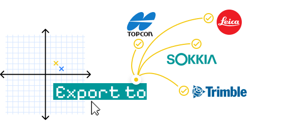 Export Data for Stakeout and CAD