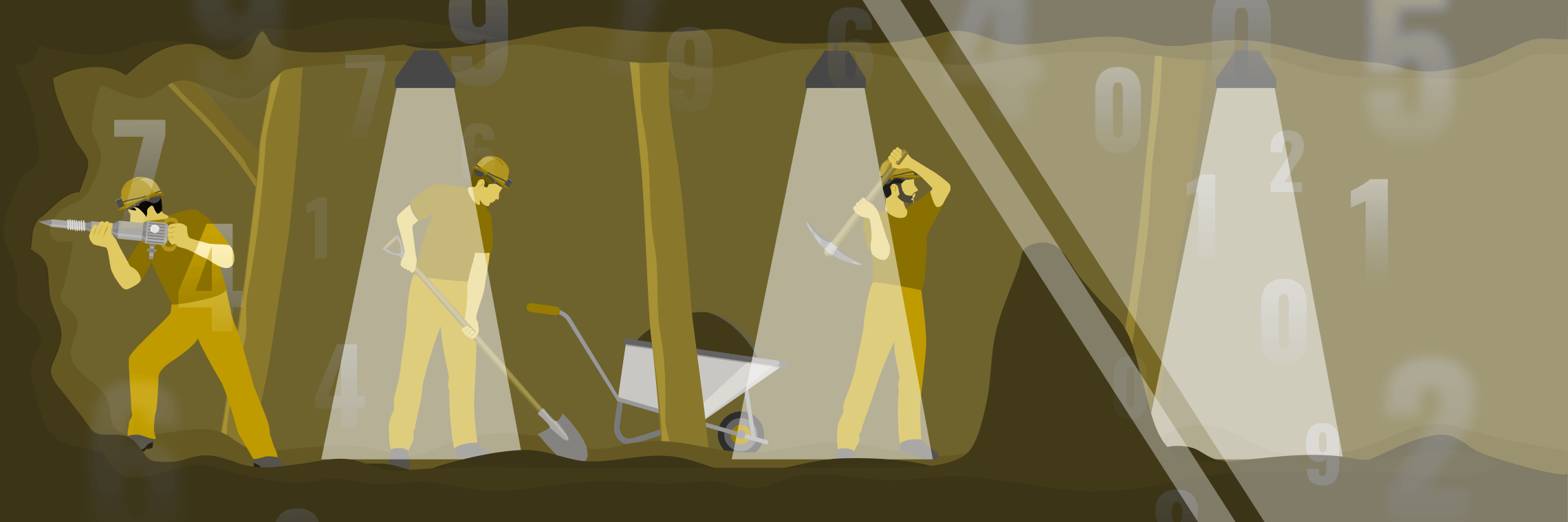 Key metrics showcasing mining efficiency and resource management.