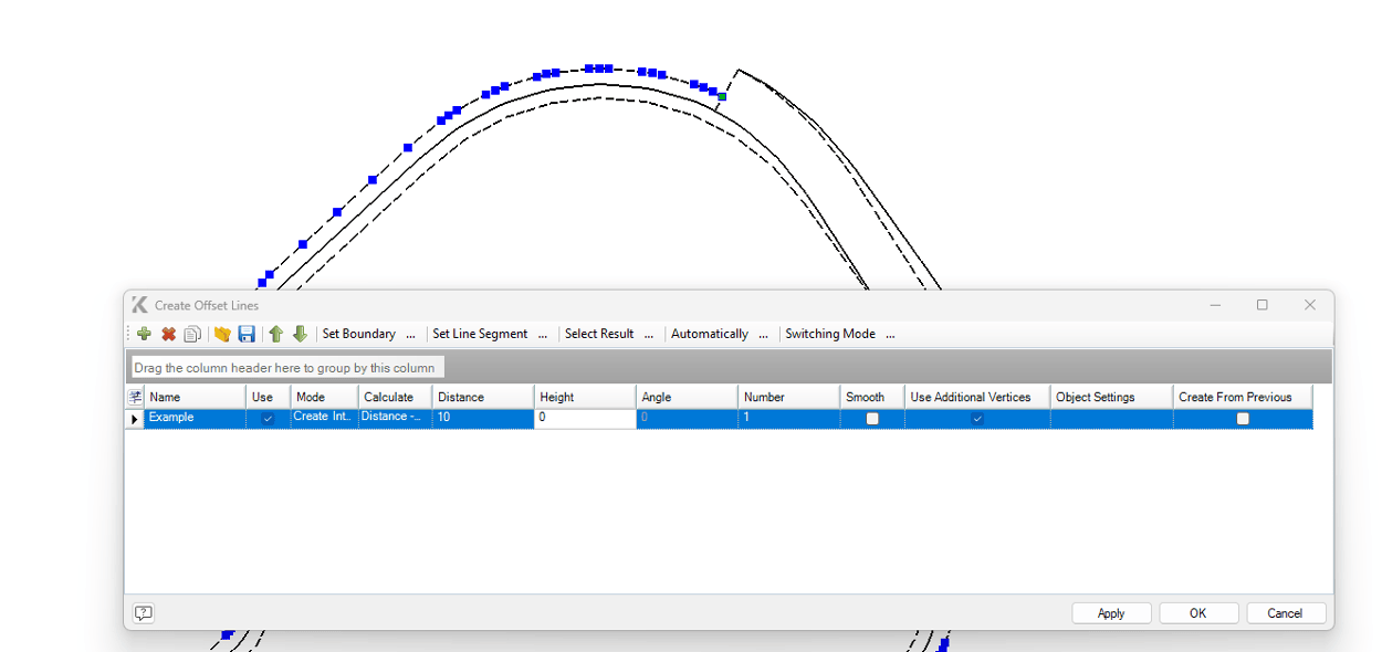 Next, you need to perform another ramp construction to establish yet another bench. Thus, step by step, we build our pit upwards, adjusting individual points when necessary.