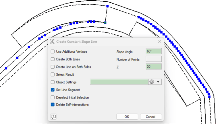 Line with Constant Slope Angle