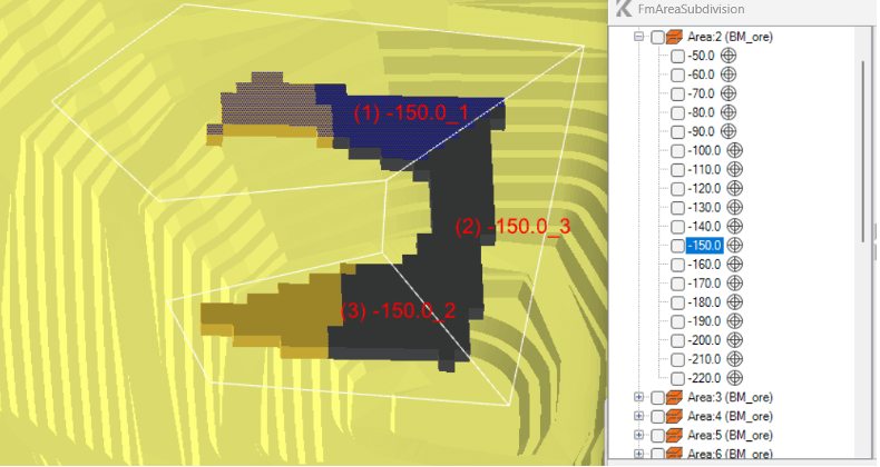 Adjusting the planning areas.