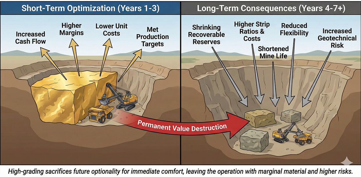  High-Grading: The Fastest Way to Destroy Life-of-Mine Value