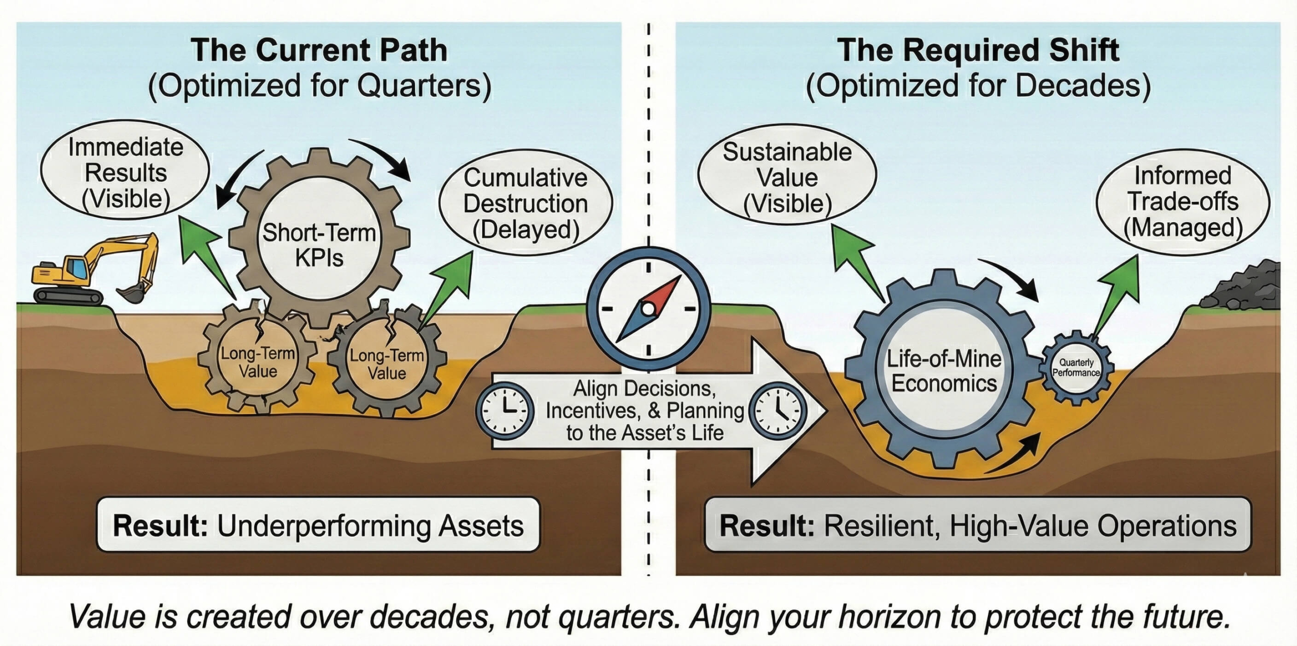 Mining projects rarely fail because of a single bad decision. They fail because of hundreds of small decisions that were perfectly rational in the short term and quietly destructive in the long term.